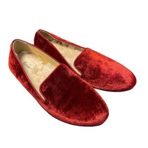 Birdies The Starling Loafer in Burgundy Velvet Sz 5